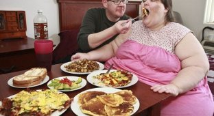 Самая толстая женщина Британии выходит замуж за повара (8 фото)