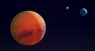 The gravity of Mars shakes the Earth's oceans every 2.4 million years (3 photos)