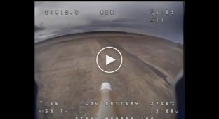 Destruction of Russian equipment using kamikaze drones