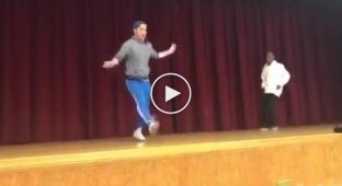 Dance battle between teacher and student