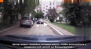 The impudent autolady was offended, left the car in the middle of the road and left
