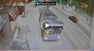He struggled to get off the bus
