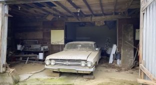 Chevrolet Impala 1960 — невероятная гаражная находка, и двигатель все еще работает (23 фото + 4 видео)