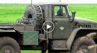Точная работа реактивной артиллерии 81-й бригады ДШВ по позициям врага на Донбассе
