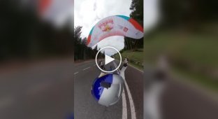 В Швейцарии парашютист показал от первого лица безумный полет через узкий туннель