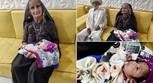 Жительница Индии родила своего первенца в 70 лет (6 фото + 1 видео)