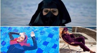 «Закрытый» пляжный сезон: почему запрещено плавать в религиозных купальниках? (12 фото)