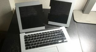 Студент собрал из детского конструктора копию MacBook Air (3 фото)