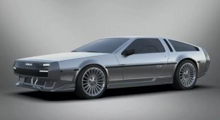 The electric car DeLorean DMC-EV from "Back to the Future" will be released in 2025 (4 photos)