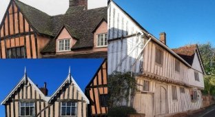 Кошмар перфекциониста: кривая деревня в Англии, где не найти ни одного симметричного дома (15 фото)