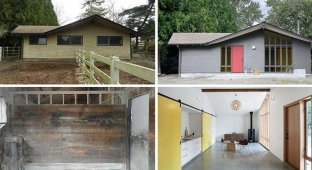 До и после: Как старая конюшня превратилась в современный дом (9 фото)