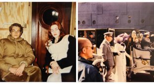 Leonardo DiCaprio and Kate Winslet as you've never seen them before: exclusive photos from the filming of Titanic (13 photos)