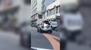 Cars with tails on the roads in China