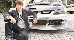 Джеки Чан и Mitsubishi Lancer Evolution IX (11 фото)