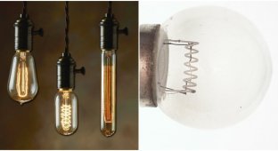 The Edison lamp had a rival (6 photos)