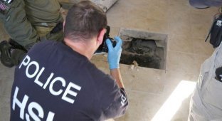 На границе США и Мексики обнаружен тоннель для контрабанды наркотиков (3 фото)