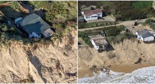 The British village is sliding into the sea - and the authorities do nothing (12 photos + 1 video)