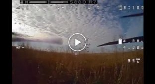 A selection of successful hits from a kamikaze drone