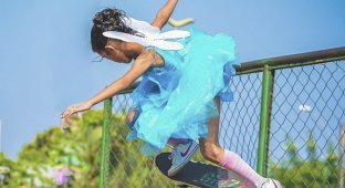 9-летняя фея-скейтбордистка понравилась многим интернет-пользователям