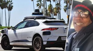 A driverless taxi did not stop and circled around a parking lot in Los Angeles: a passenger missed the plane (2 photos)