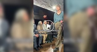 Брендан Фрейзер посетил показ мод, где участвовал его сын