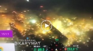 Apocalyptic footage of Bakhmut after the night shelling with incendiary shells