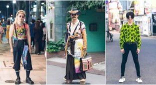 Модные персонажи на улицах Токио (35 фото)