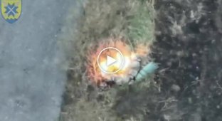 A wounded Russian soldier blew himself up with a grenade