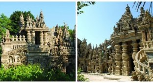 The postman spent 33 years building a palace from stones he collected on his way to work (26 photos)