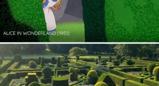 Disney published stills from cartoons and famous places that inspired the artists (18 photos)