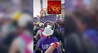 Brawl at feminist rally