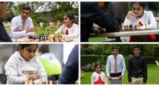 An 8-year-old chess player won the European Championship, beating an opponent 30 years older than her (7 photos)