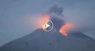 Volcanic eruption in Japan