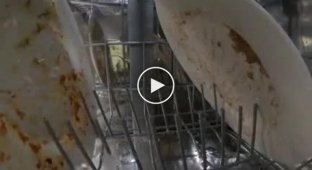 Dishwasher operation from the inside