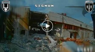 Наши воины залетели БпЛА в ангар и поразили современный танк оккупантов Т-80БВМ на Лиманском направлении