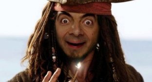 If Mr. Bean starred in all popular films (20 photos)