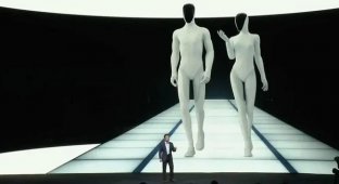 A Chinese company unveiled a robot in male and female versions (4 photos + 1 video)