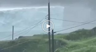A giant iceberg has landed on the Canadian island of Newfoundland