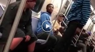 Не стоит заводить разговор с незнакомым чернокожим в метро