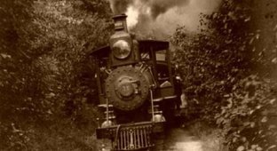 Development of the American railroad at the end of the 19th century (59 photos)
