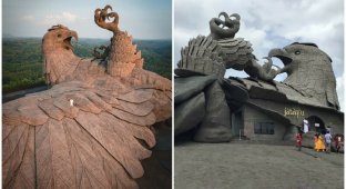 Величественная Jadayupara — крупнейшая в мире скульптура птицы (12 фото)