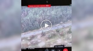 Уничтожение вражеского танка в Крынках