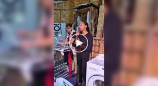 A washing machine as a musical instrument