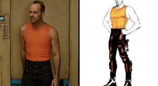 Jean-Paul Gaultier and his sketches for The Fifth Element (4 photos)