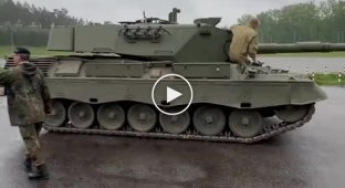 Тренировка украинских танкистов на танках Leopard 1A5DK в Германии