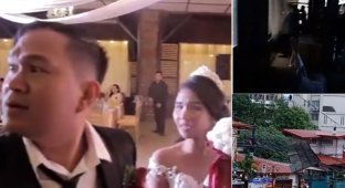 Незваный гость на свадьбе: тайфун "Мангхут" нарушил праздник молодоженов (7 фото + 1 видео)