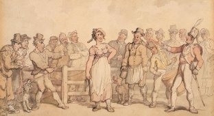 В Англии XIX века разводиться было дорого. Поэтому жен продавали на аукционе (4 фото)