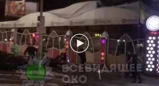 Дикая драка произошла сегодня ночью в Киеве между посетителями Чайхоны