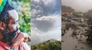 Джа разгневался: вулкан Суфриер уничтожил почти все посадки "особой травы" (6 фото + 1 видео)