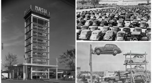 Если вам трудно найти место для парковки сегодня, то посмотрите, как нелегко это было в 1950-х (15 фото + 2 видео)